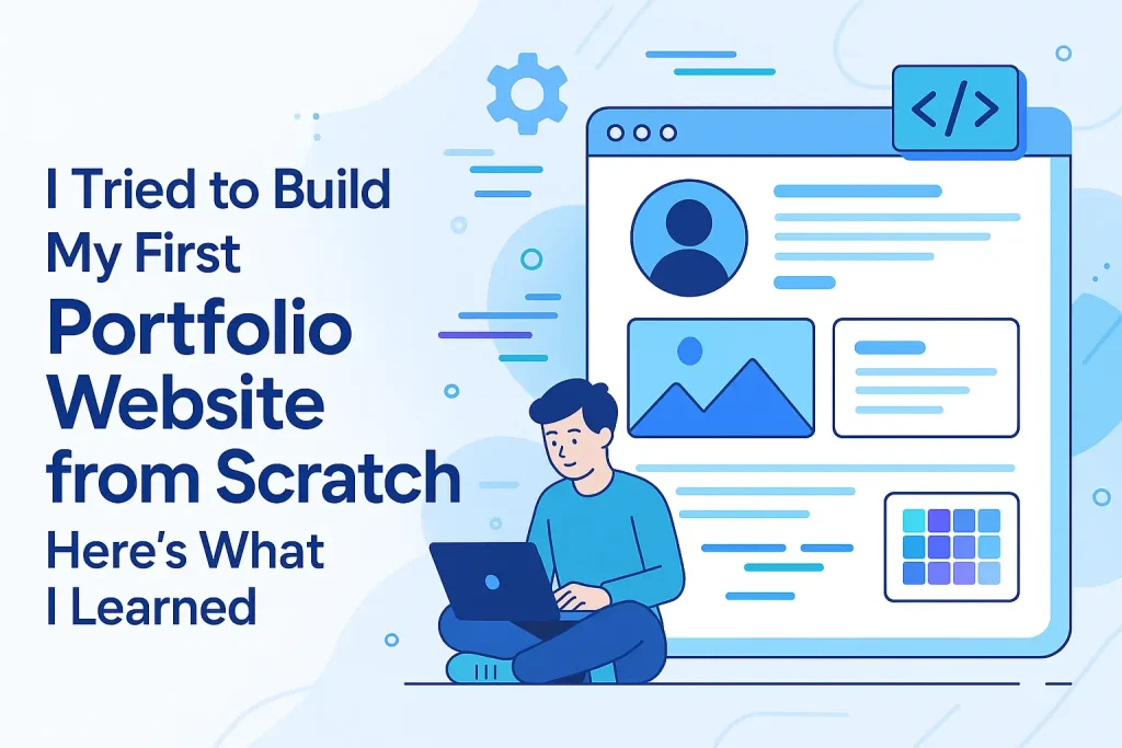 I Tried to Build My First Portfolio Website from Scratch – Here’s What I Learned