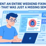 I Spent an Entire Weekend Fixing a Bug That Was Just a Missing Semicolon