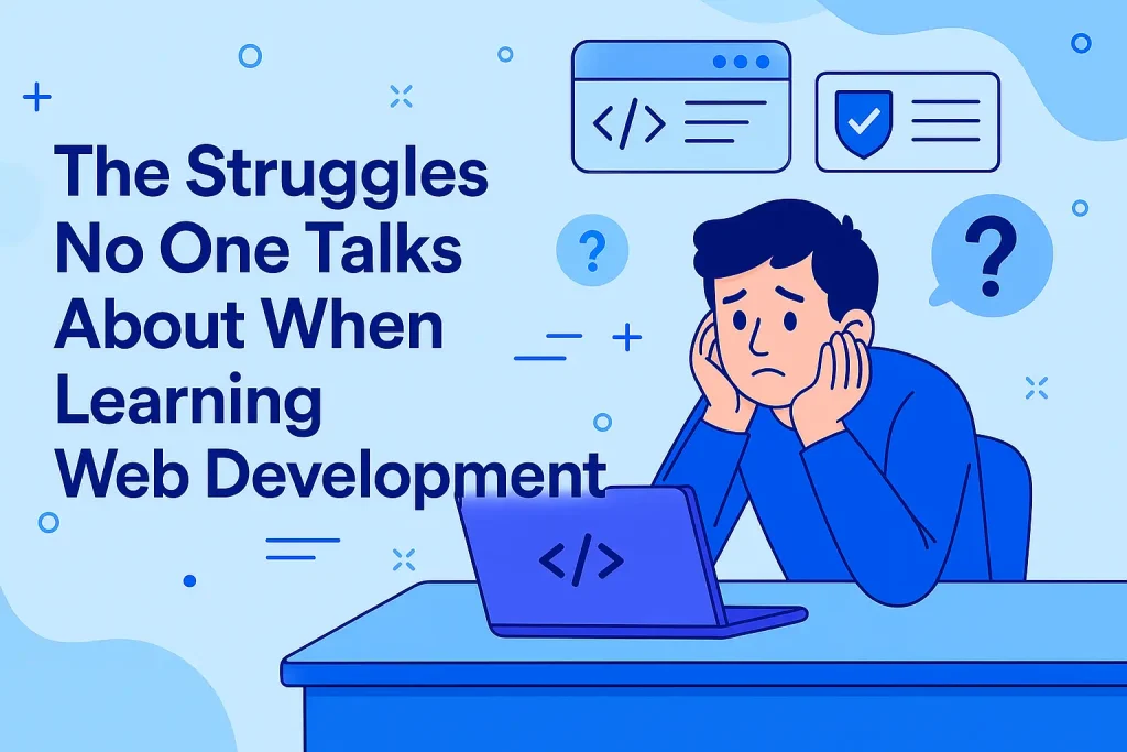 the struggles no one talks about when learning web development
