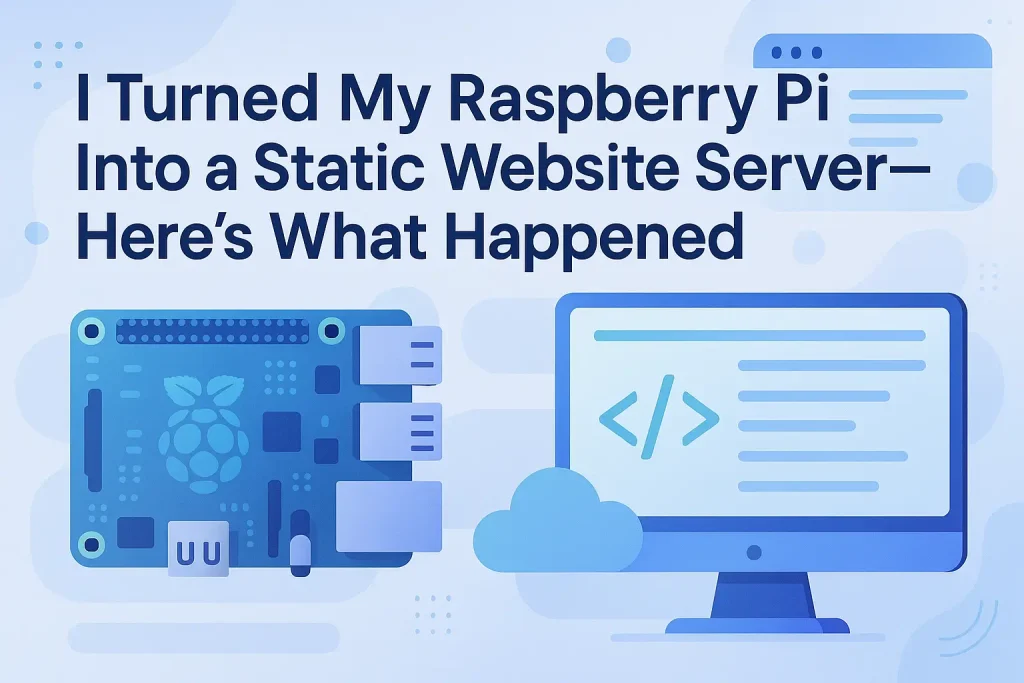 I Turned My Raspberry Pi Into a Static Website Server—Here’s What Happened
