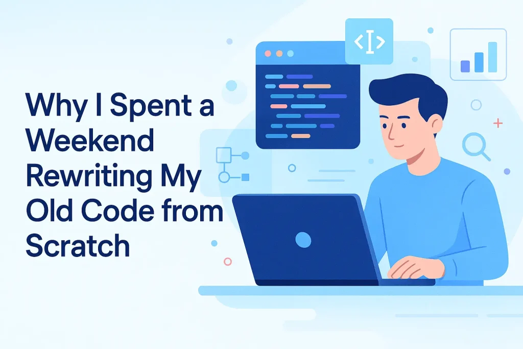 Why I Spent a Weekend Rewriting My Old Code from Scratch