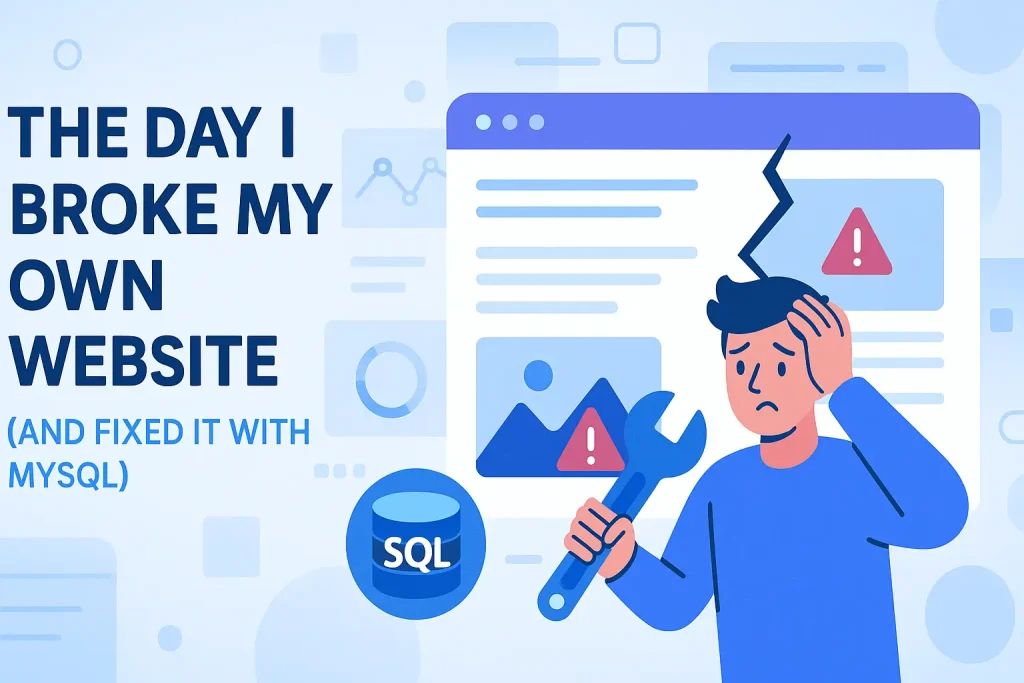 The Day I Broke My Own Website (And Fixed It with MySQL)