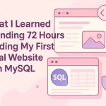 What I Learned Spending 72 Hours Building My First Local Website with MySQL